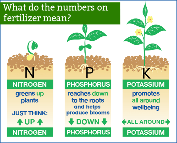 What do the numbers on fertilizer mean